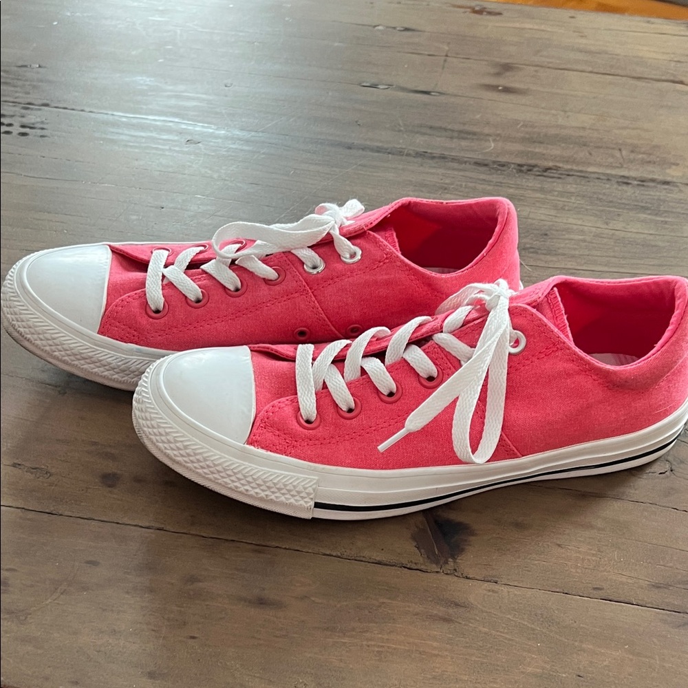 Converse Pink Canvas Sneakers